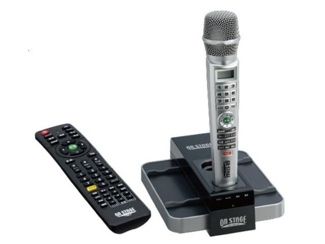 オン ステージ 佐藤商事 パーソナルカラオケ オンステージ お家カラオケ 内蔵1200曲 ワイヤレスマイク1本付き PK-WA100 S