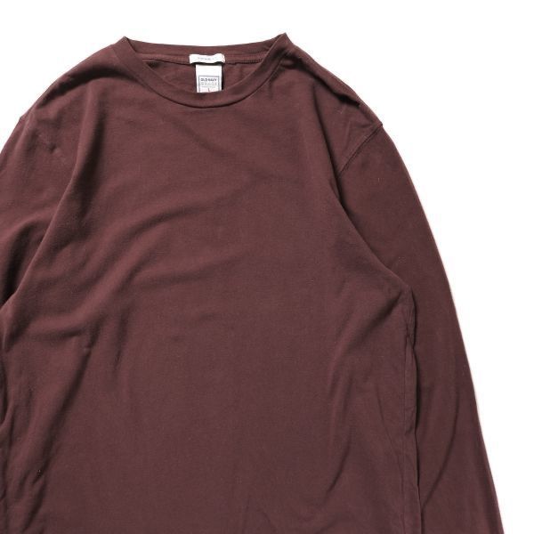 00's オールドネイビー クルーネック ロングスリーブ コットン Tシャツ (L) 茶系 長袖 無地 ロンT 旧タグ オールド ギャップ GAP　アメリカ古着 USED  ビンテージ ヴィンテージ
