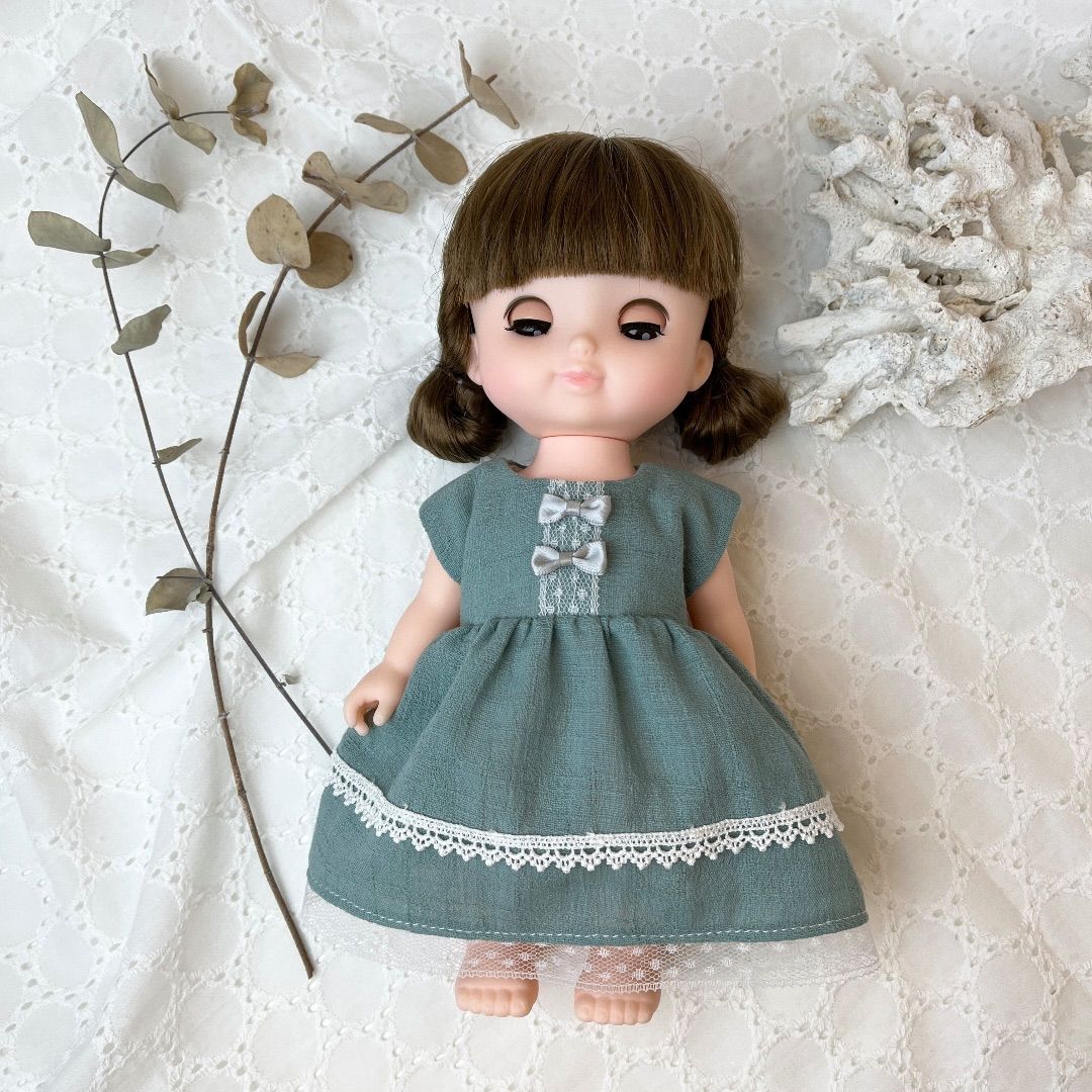 ハンドメイド ドール服 ソランちゃんの服 ワンピース リバティ