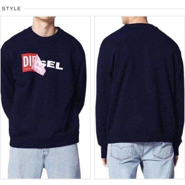 ディーゼル DIESEL スウェット S-SAMY FELPA 00S8WC ネイビー L - メルカリ 