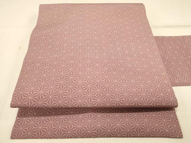 平和屋着物○全通柄 九寸名古屋帯 麻の葉文様 正絹 逸品 CABA1103hy