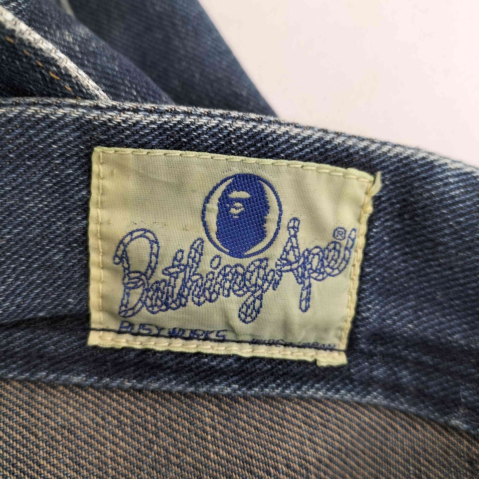 アベイシングエイプ A BATHING APE 90S NIGO期 ラングラータグ デニム