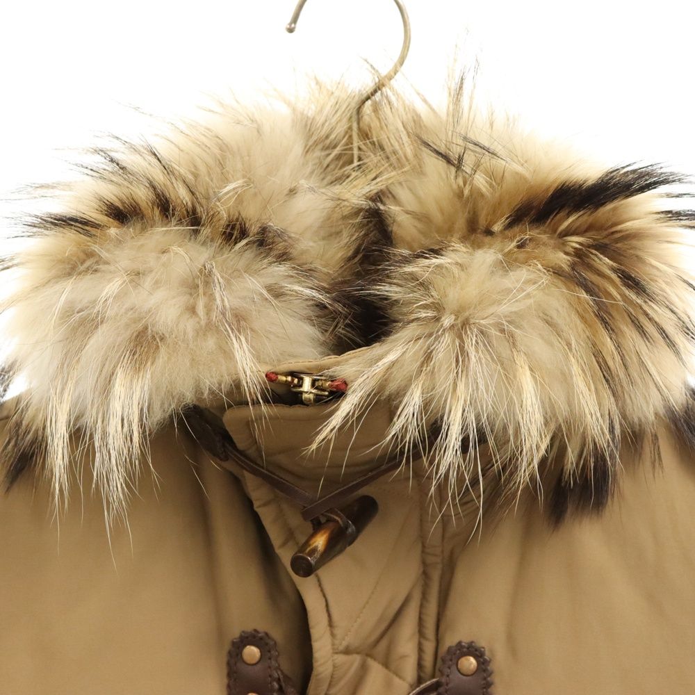 DSQUARED2 (ディースクエアード) ワッペン ファーフード ナイロン