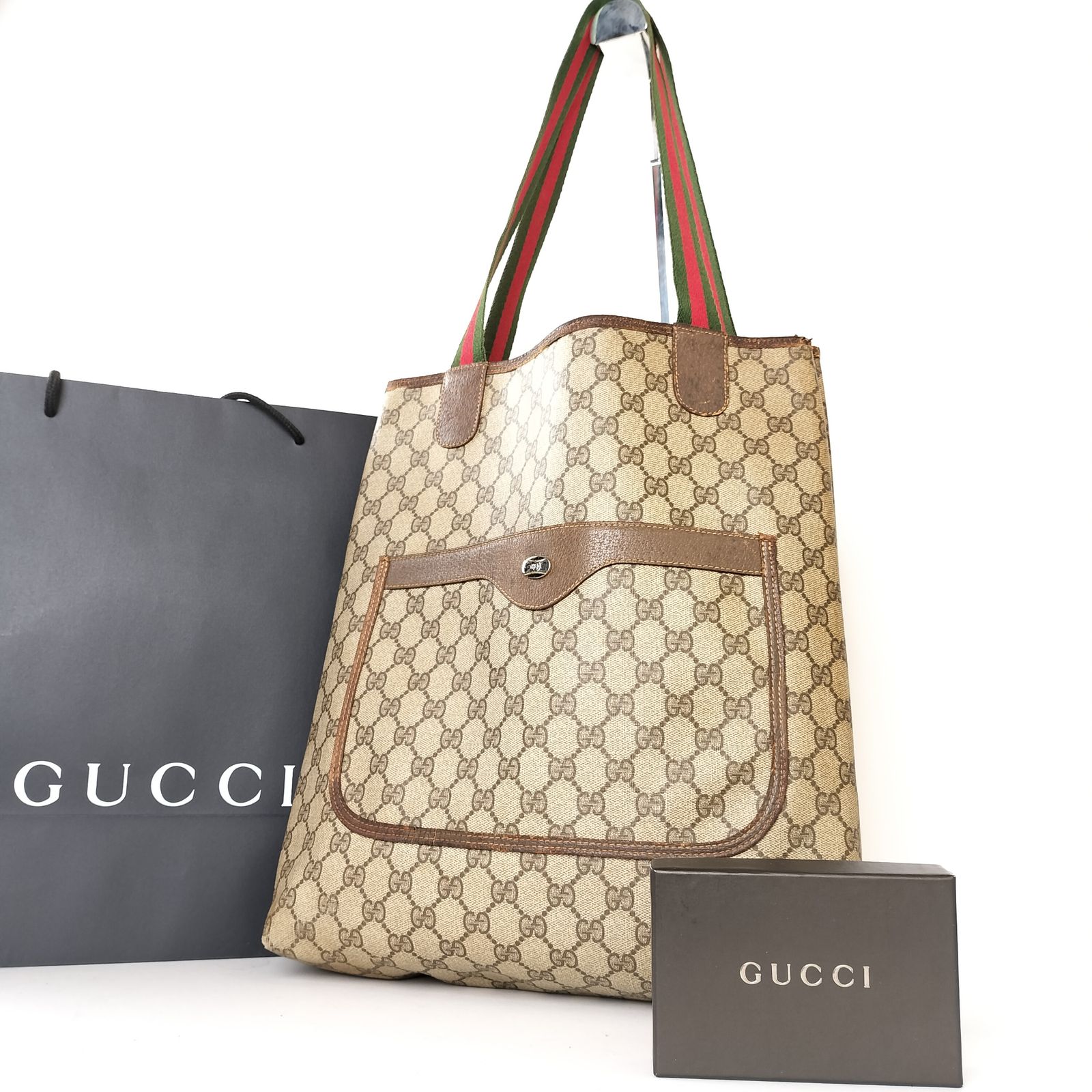 エレガントな逸品✨】 グッチ Gucci シェリーライン トートバッグ GG柄