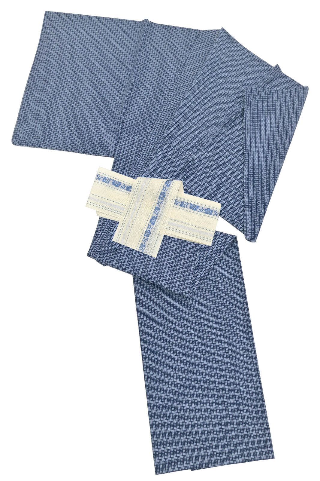 新古品 未着用 竺仙｜浴衣セット｜お仕立て上がり｜三崩し柄｜博多織紗半巾帯｜Mサイズ｜D21549111