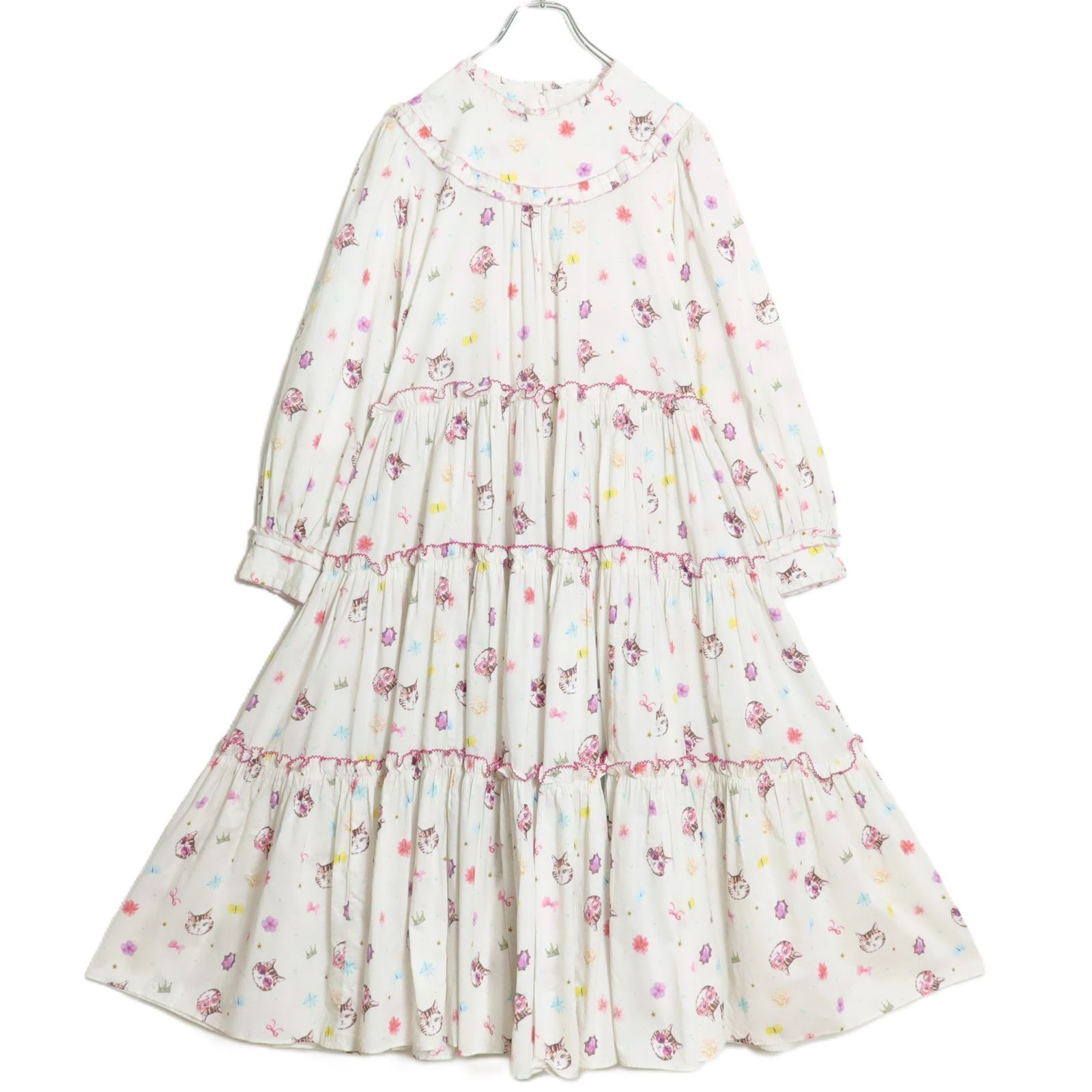 極美品】ピンクハウス アルカリ☆ふんわりフォルム♪キャットptの綿  