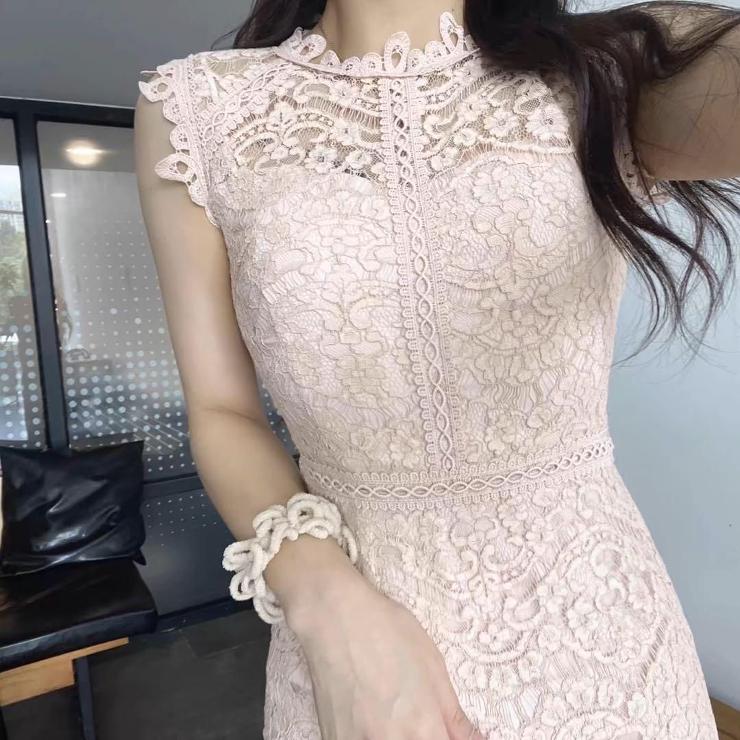 繊細な総レース♪ミニタイトドレス★結婚式/パーティー★美しいシルエット 繊細な総レース♪ミニタイトドレス☆結婚式/パーティー☆美しい