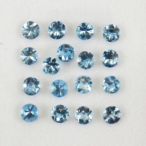 天然 アクアマリン 17p 計1.16ct 2.8～2.9mm ジュエリールース ed577
