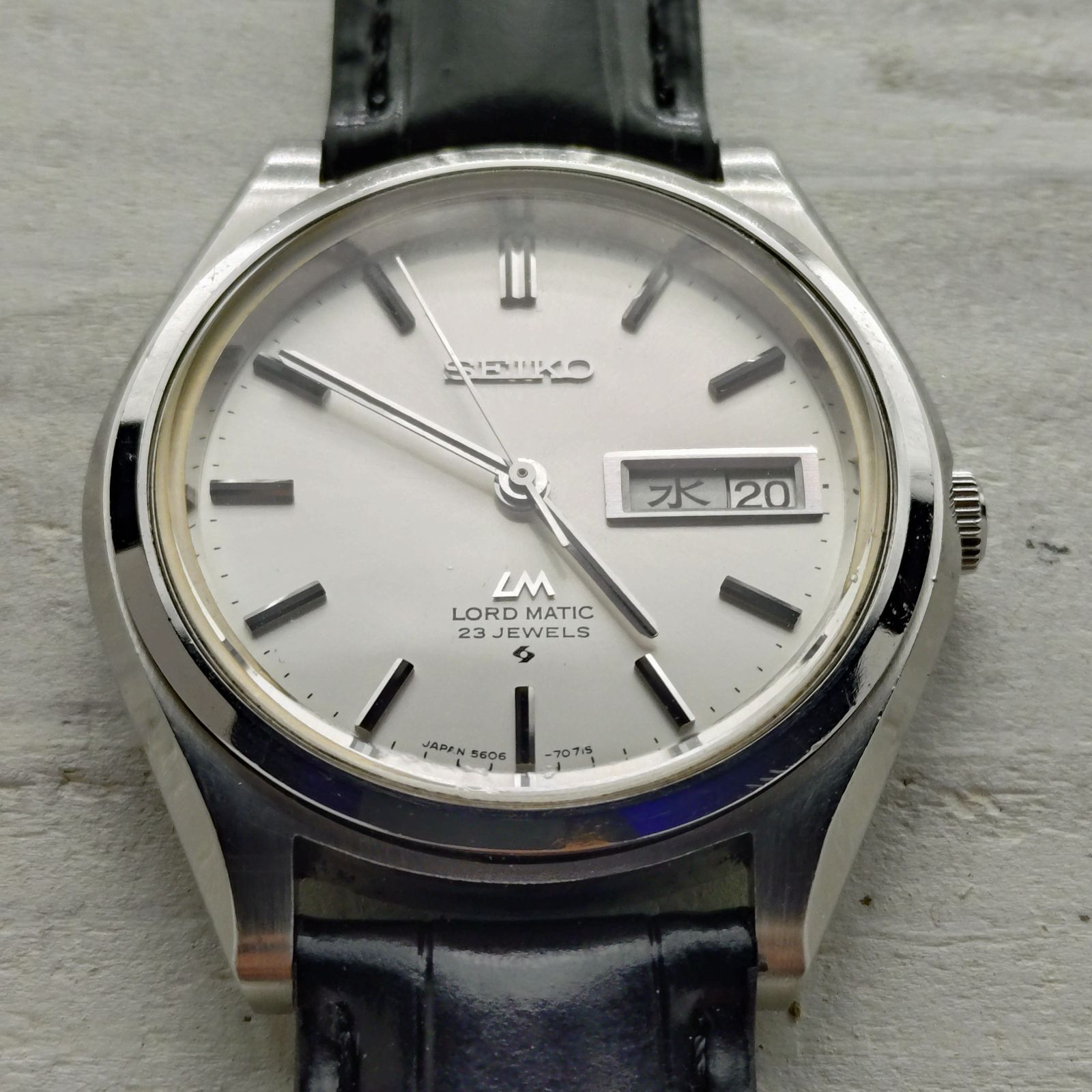 OHu0026新品仕上げ済】セイコー ロードマチック 自動巻 5606-7070