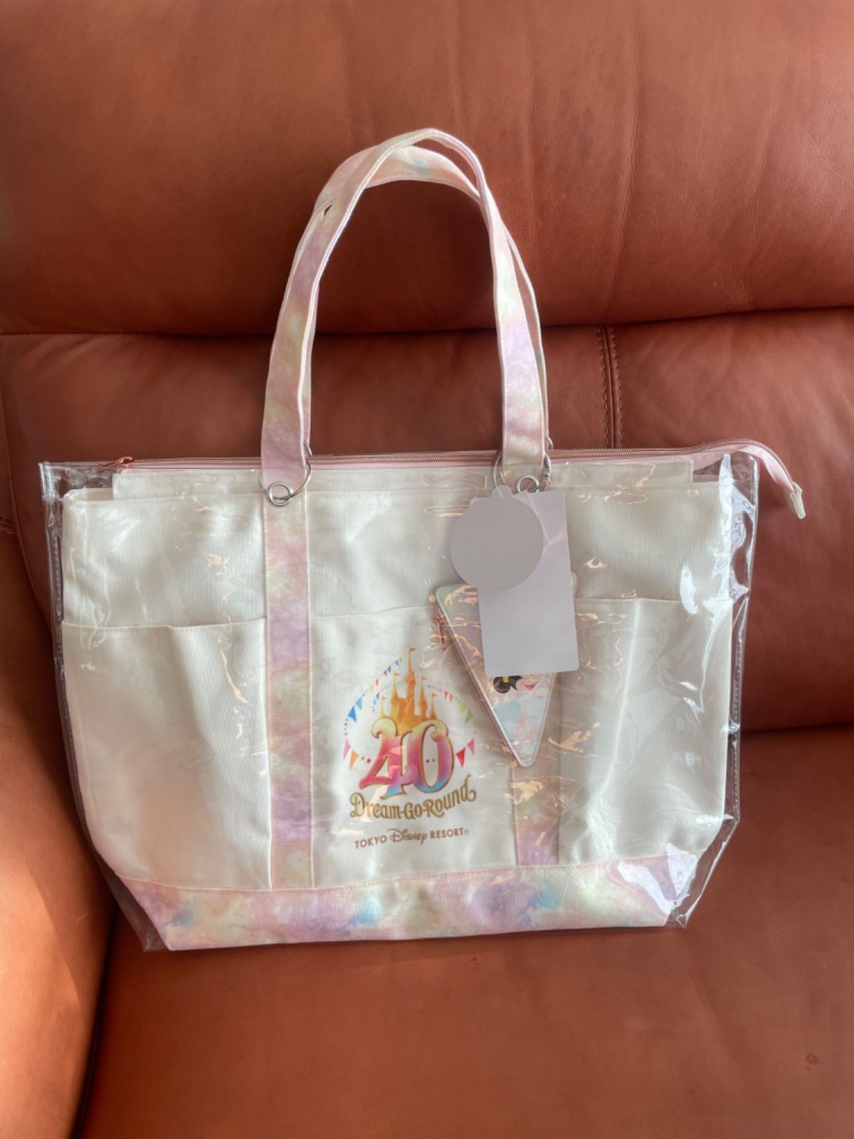 東京ディズニー40周年ドリームゴーラウンドトートバッグの専用PVC 