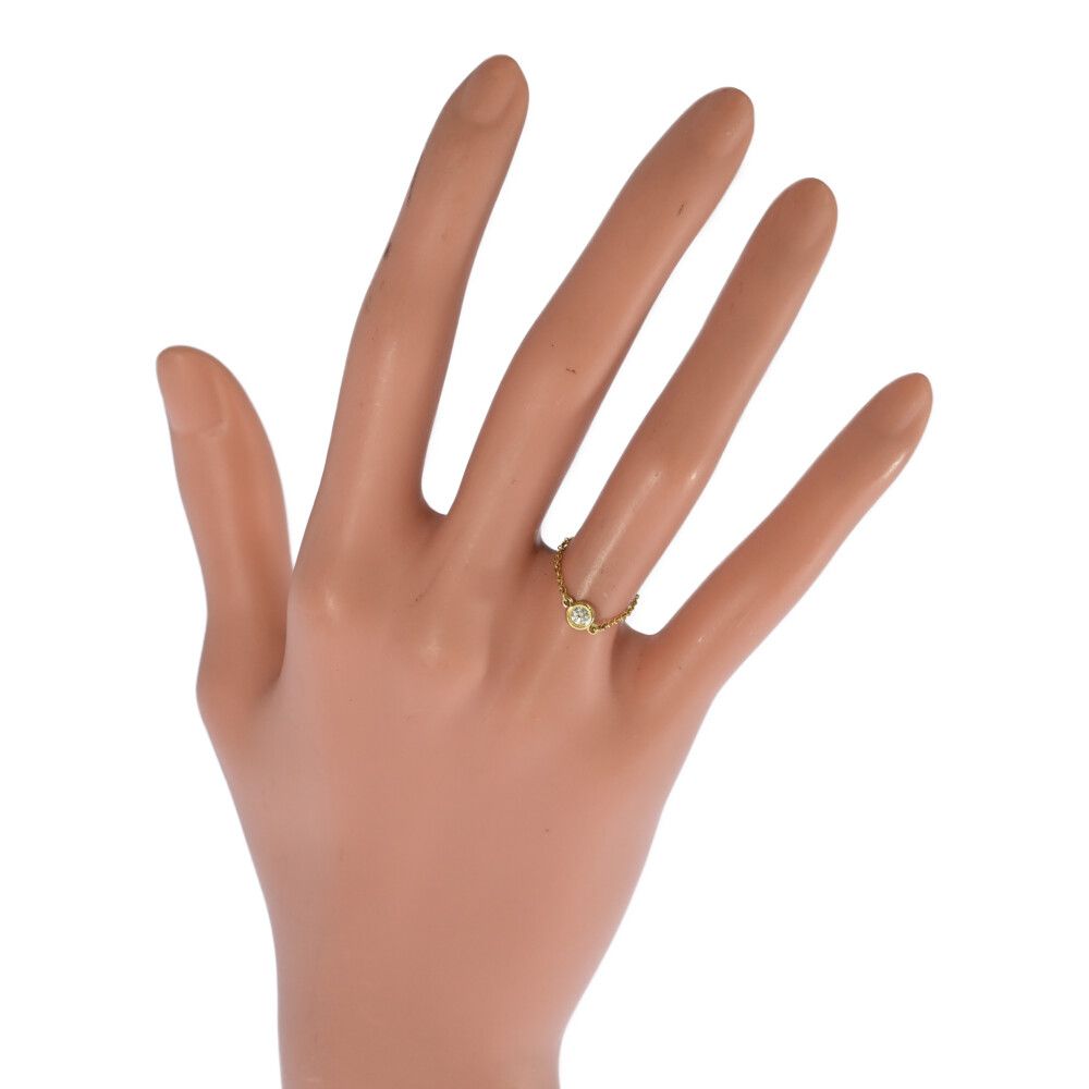 【お買い得】 TIFFANY ＆ Co. ティファニー エルサペレッティ･バイザヤード DBY 1P･ダイヤモンドリング･指輪 K18YG 750-0.5g 9号 49 ♀ N レディース 590971 冒険