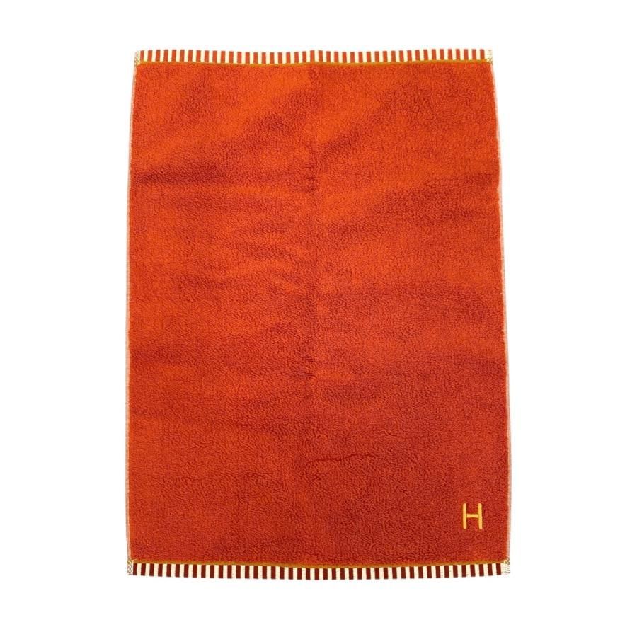 HERMES エルメス ゲストタオル ヴィス・ヴェルサ マリン／タン 新品未