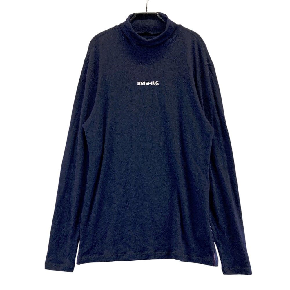 サイズ M BRIEFING GOLF ブリーフィング 2025年モデル ウール タートルネック 長袖Tシャツ ネイビー系 240101429237 ゴルフウェア メンズ ストスト