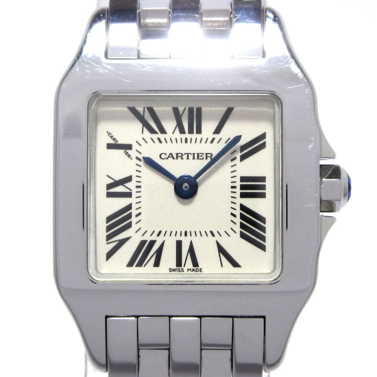 Cartier カルティエ 腕時計 サントスドゥモワゼルSM W25064Z5 レディース SS アイボリー