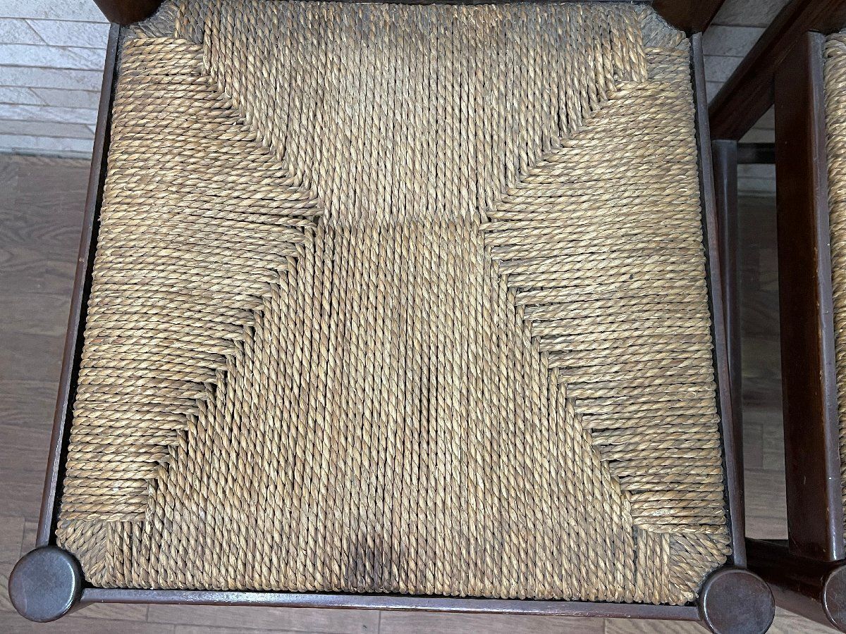 飛騨産業 キツツキ ラッシチェア カウンターチェア 2脚セット ペーパー