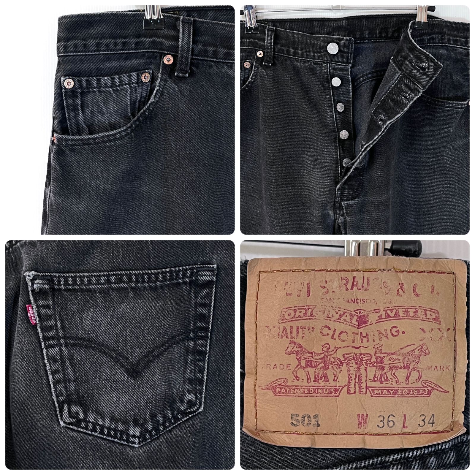 美色 00s Levi's リーバイス 501 W36 L34 レギュラーフィット