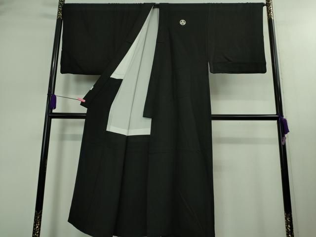 スペシャルな 平和屋本店 上 男性 黒紋付 長羽織セット DZAB0391kh5 【人気通販】