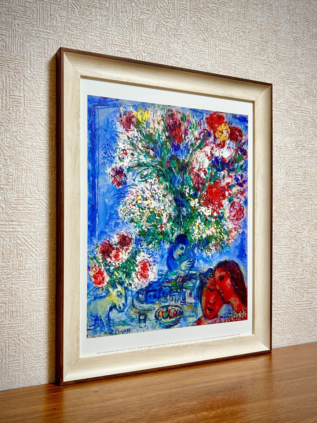 M. Chagall 金色フレーム 新品☆額縁付アートポスター☆マルク・シャガール☆Marc Chagall