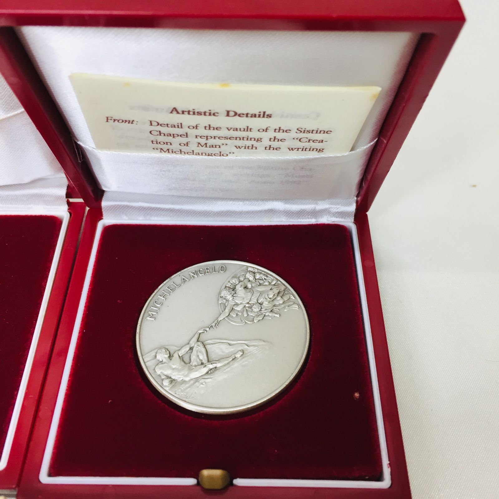 S【アンティーク】ミケランジェロ バチカン美術館 記念メダル 2