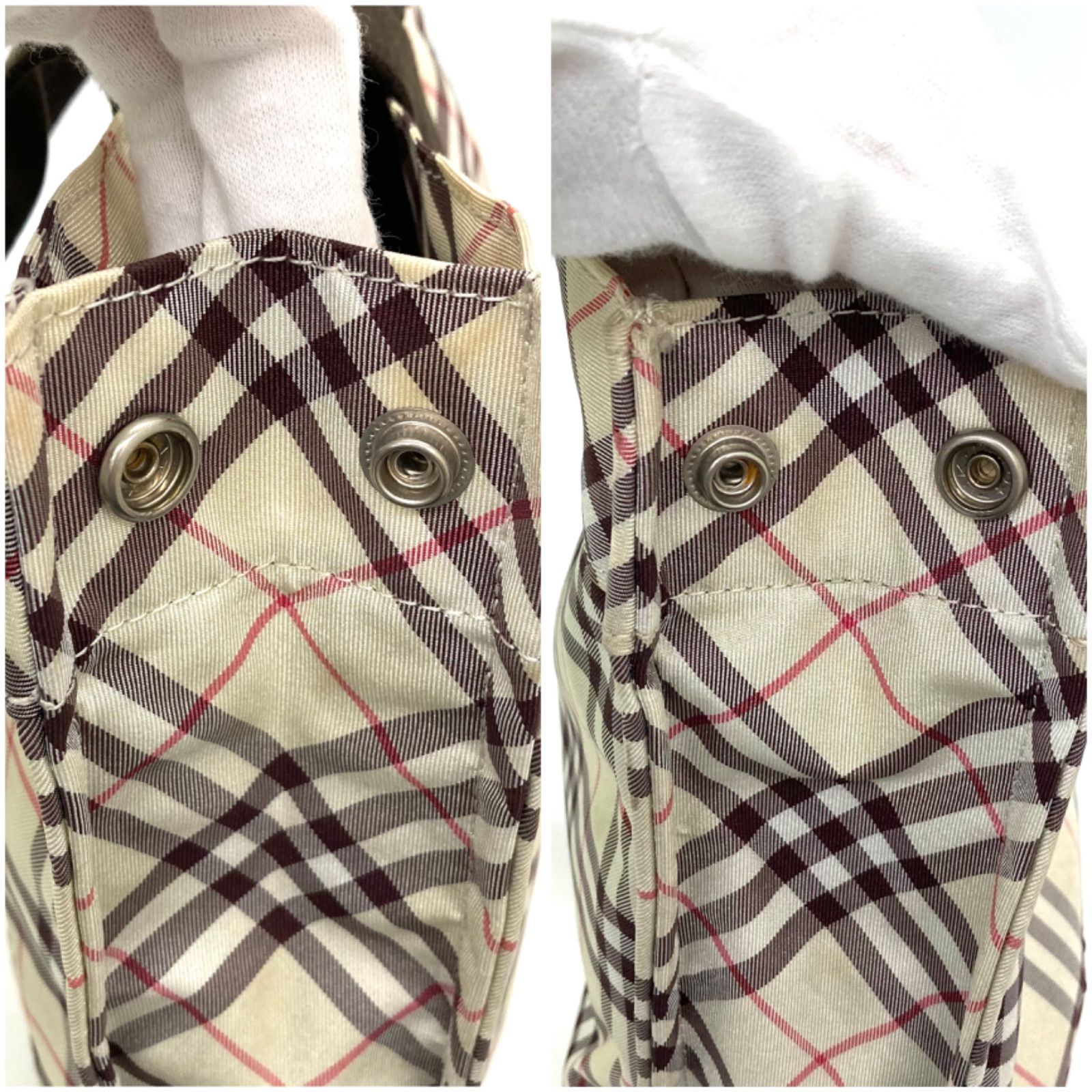 ◆BURBERRY◆バーバリー　ブルーレーベル　ノバチェック　ナイロン