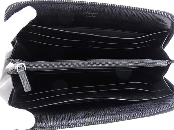 極美品✨PRADA プラダ　長財布　ナイロン　三角プレート　トライアングル　黒 美品 PRADA プラダ 長財布 M506 ブラック テスートナイロン ユニ