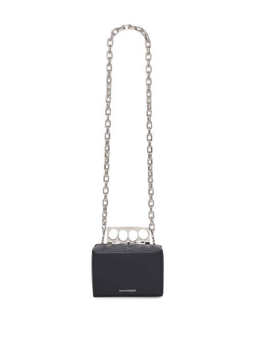 アレキサンダー・マックイーン グリップ ミニ レザー クロス