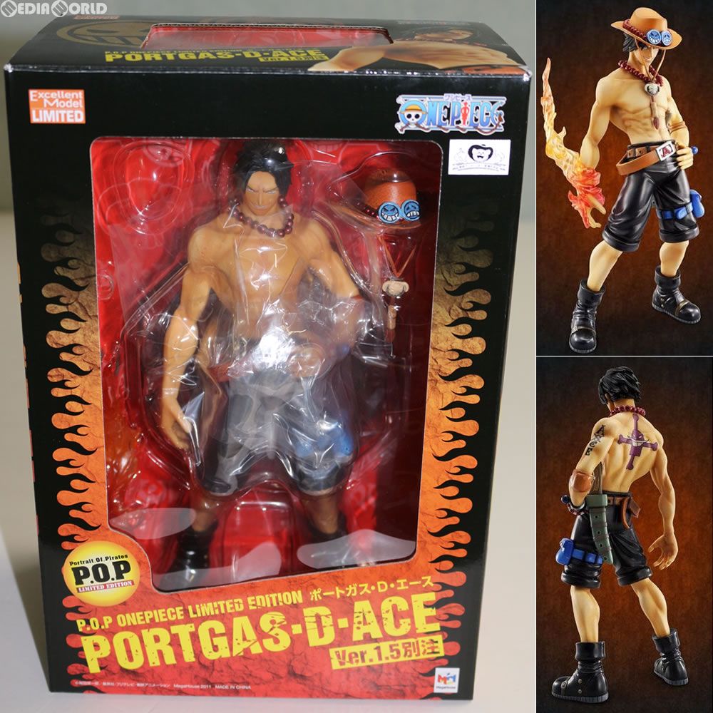 オンラインショップ限定 Portrait.Of.Pirates P.O.P LIMITED EDITION ポートガス・D・エース Ver.1.5別注 ONE  PIECE(ワンピース) 1/8 完成品 フィギュア メガハウス - メルカリ