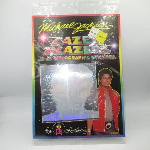 80’s1984年Michael・Jacksonマイケル・ジャクソンステッカー３Dホログラムステッカーデットストックフィギュア人形ぬいぐるみ