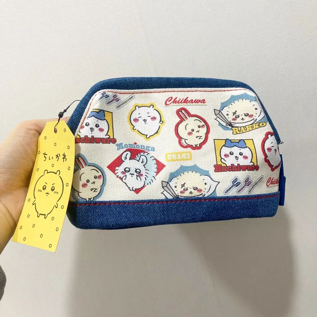 【雷市場（ポンジャン）商品韓国直送】 ちいかわ デニム ポーチ ミンナ すべてのもの