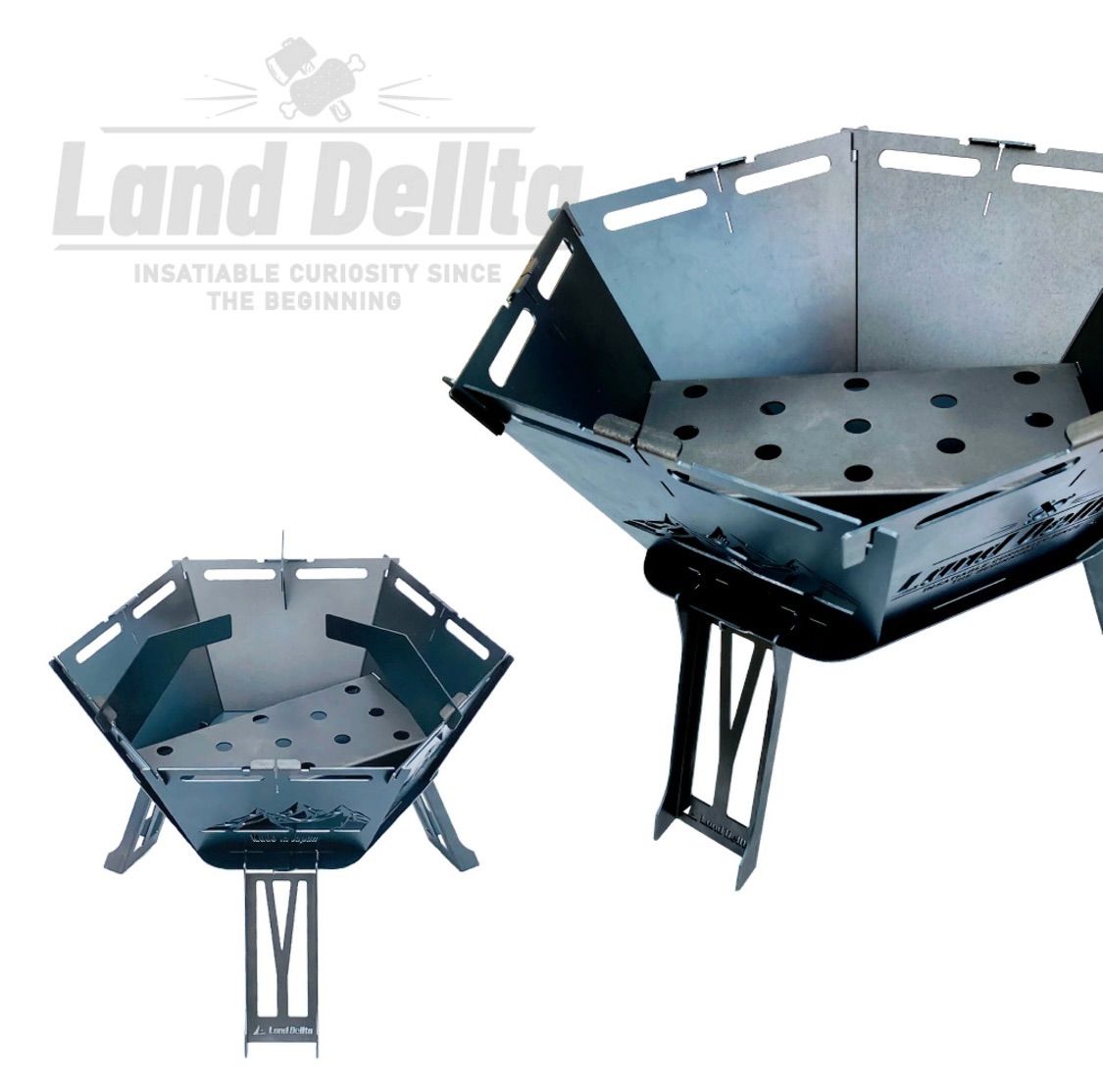 ☆新品☆未使用☆焚き火台 Fire Pit [ HEXA ] Land Dellta「飽くなき