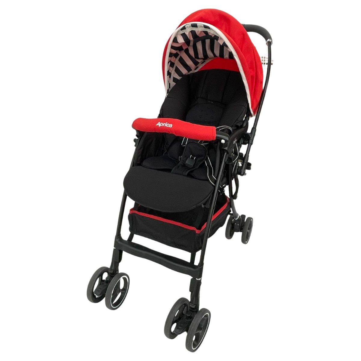 〇〇Aprica アップリカ ベビーカー ハイシート ラクーナエアー 2052958 ストライプレッド RD