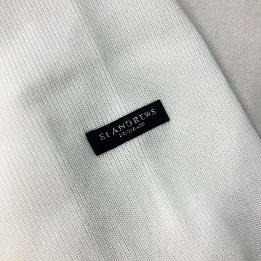 サイズ：LL ST ANDREWS セントアンドリュース 042-2270951 ニット セーター  ホワイト系 [240101484211] ゴルフウェア メンズ ストスト サイズ：LL ST ANDREWS セントアンドリュース 042-2270951