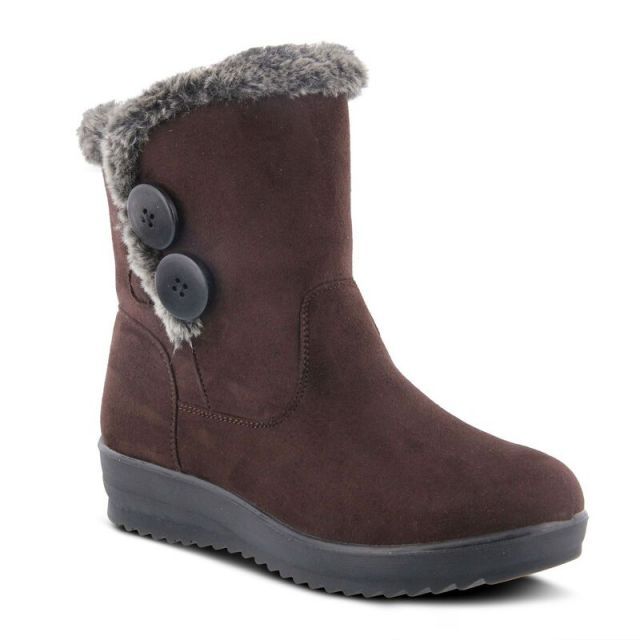 【送料無料】 フレクサス レディース ブーツ・レインブーツ シューズ Flexus by Spring Step Istra Women's Waterproof Winter Boots Brown