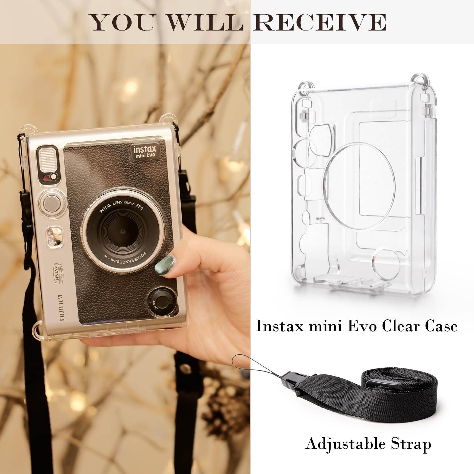 新品 ハード 傷つけ防止 Evoケース mini mini 軽量 軽量 instax instax 