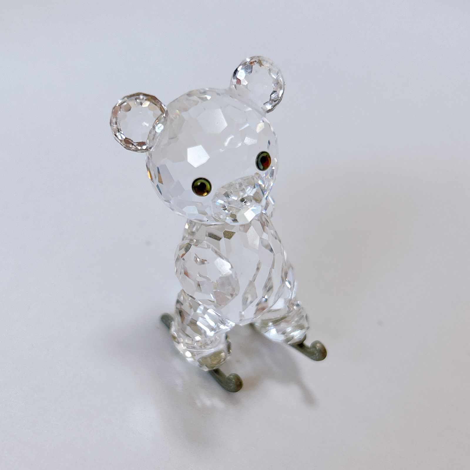 スワロフスキー クリスタル 置物 くま スキー 箱あり インテリア 管理番号KKVTRRA18