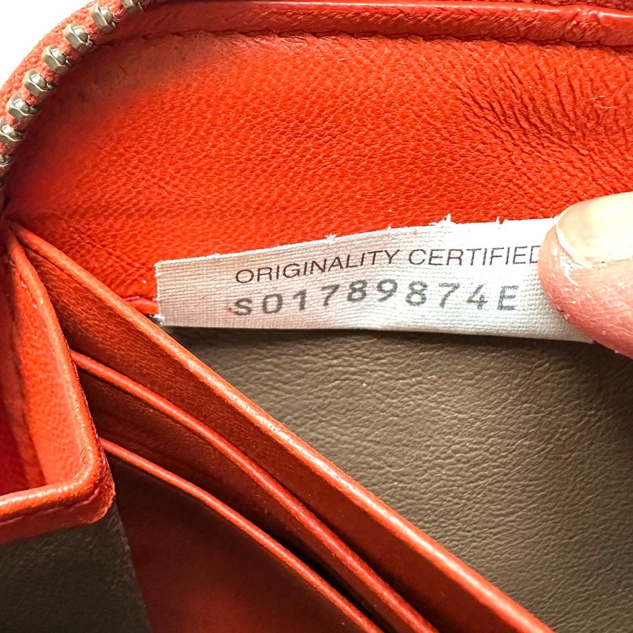 ボッテガヴェネタ BOTTEGA VENETA 長財布 イントレチャート オレンジ