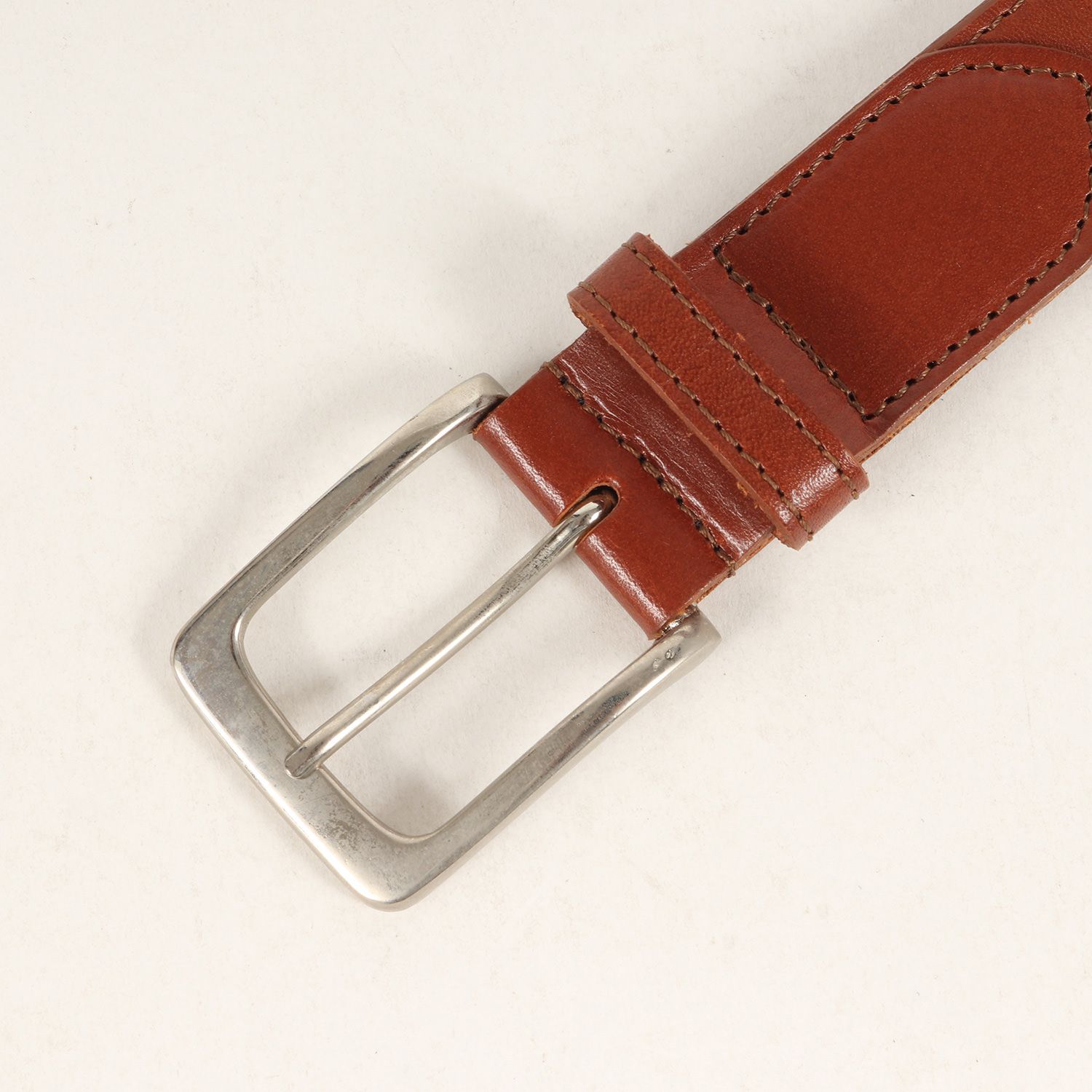 美品 SOPHNET ソフネット サイズ:L カウレザー ベルト ブラウン ブランド アイテム 小物 シンプル【メンズ】