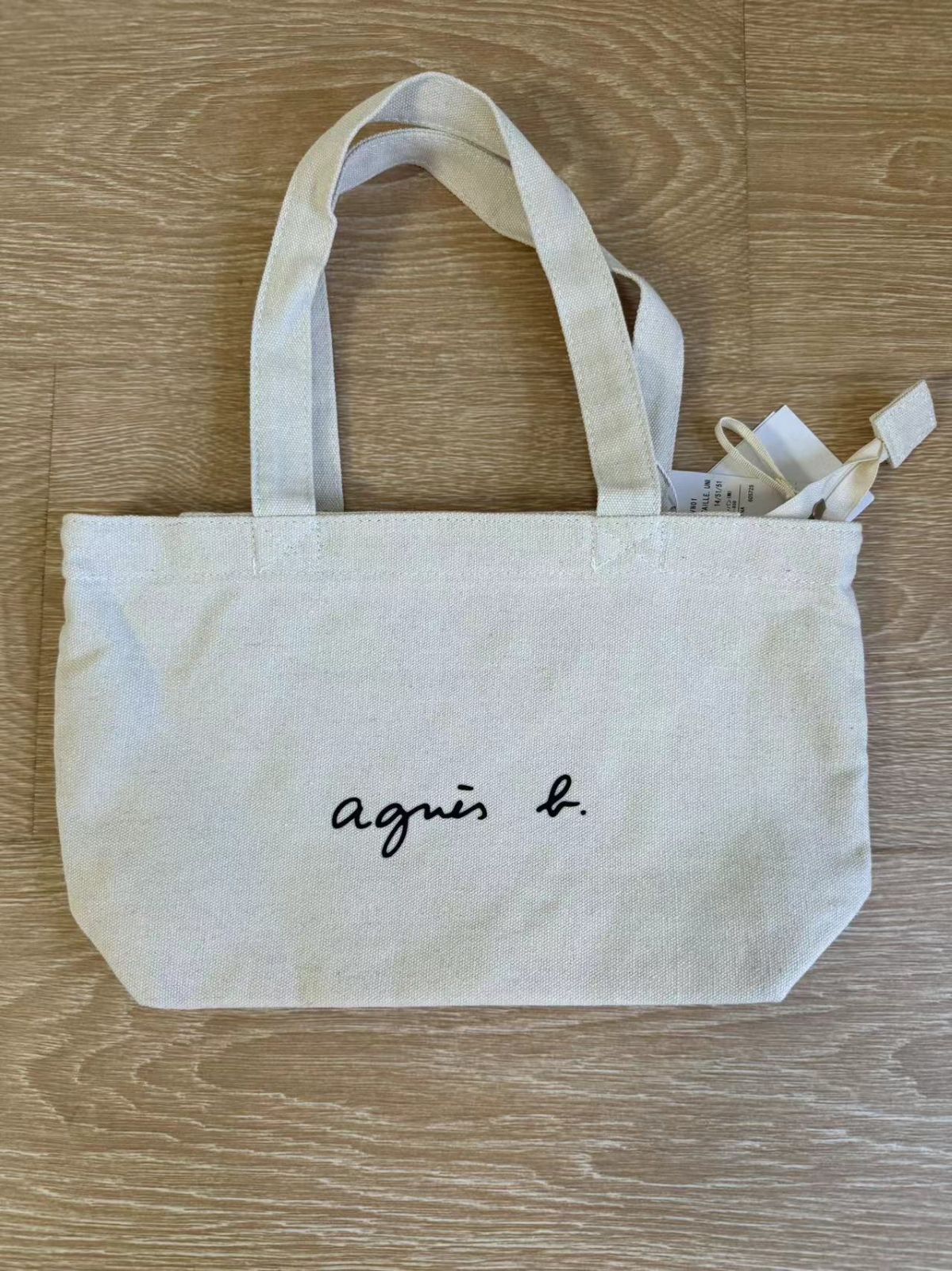 アニエスベー agnes b. バッグ トートバッグ 　Sサイズ　エコバッグ レジ袋 コンビニ 鞄 カバン キャンバス