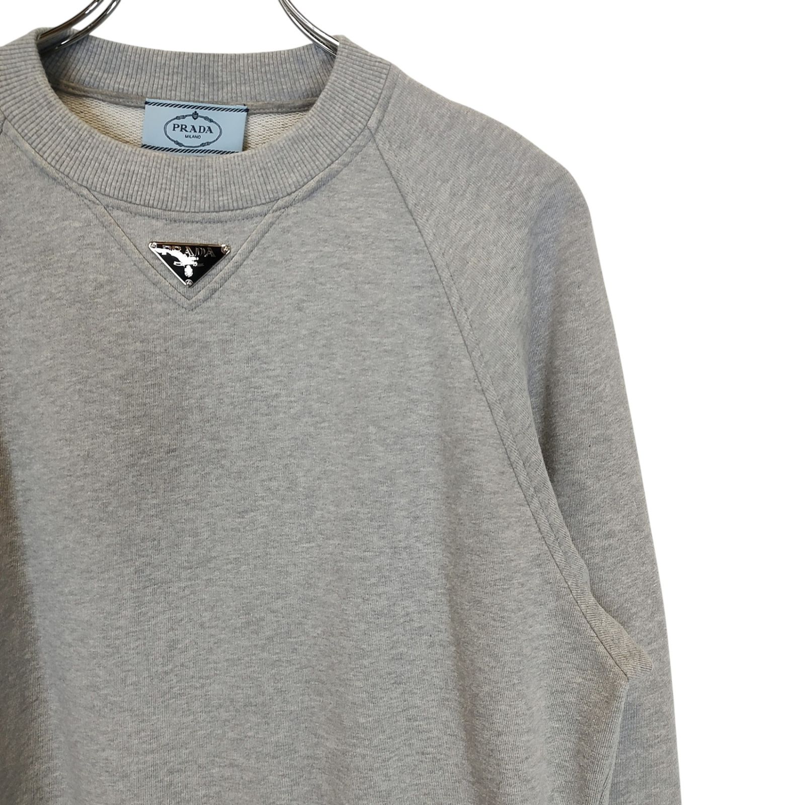PRADA プラダ トライアングル ロゴプレート 長袖 スウェット シャツ