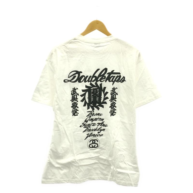 中古】00s Stussy × WTAPS World Tour Design Tee サイズL ホワイト 