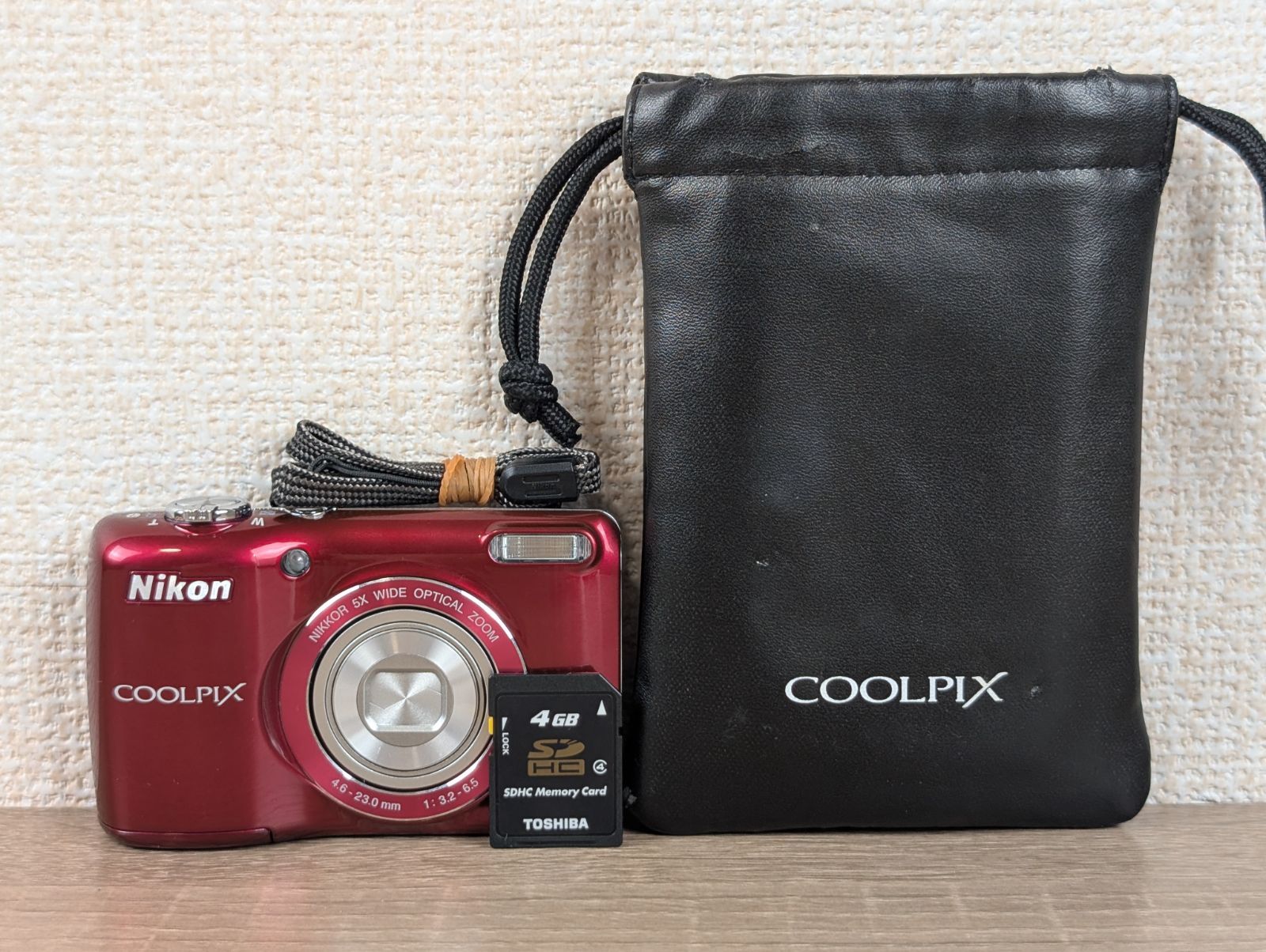 Nikon COOLPIX L26 レッド 単三電池対応で安心 1610万画素 広角26mm|5倍ズーム 簡単操作の初心者向けデジカメ