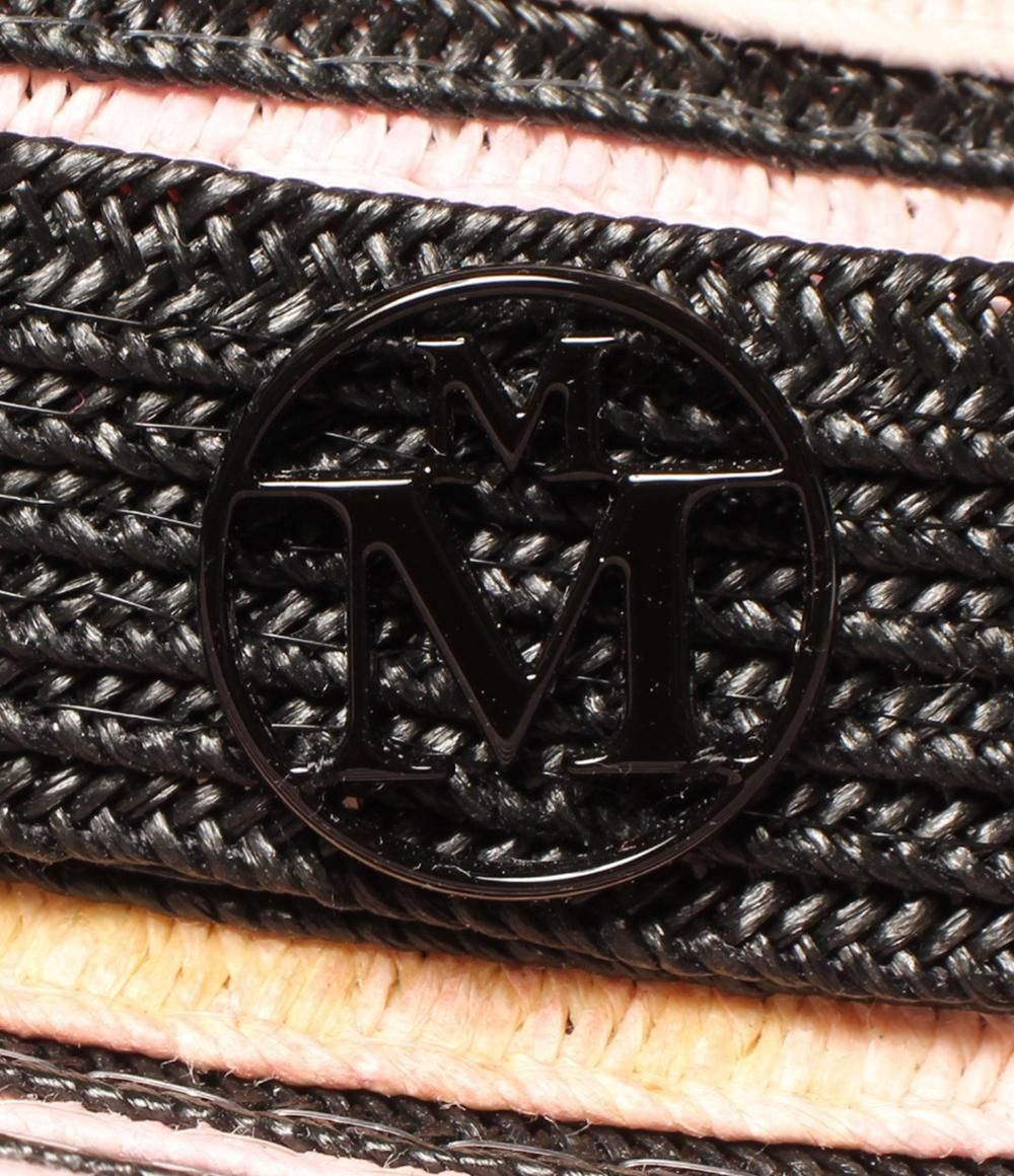 美品　maisonmichel ハット MAISON MICHEL（メゾンミッシェル）ハット 黒 サイズ:M