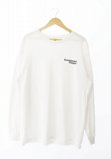 ENNOY エンノイ × everyone エブリワン Recommended Designer L/S Tee レコメンド デザイナー 刺繍ロゴ ロングスリーブ Tシャツ ロンT 長袖 L 白 ホワイト ブランド古着ベクトル 中古 240527