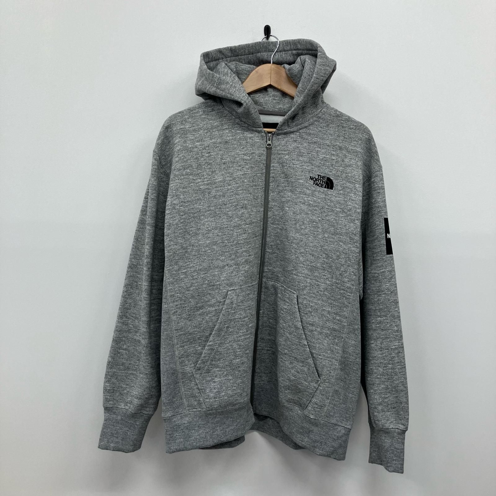 イオン広店 THE NORTH FACE ザ ノースフェイス パーカー Square Logo FullZip NT61836 グレー サイズ XXL 100