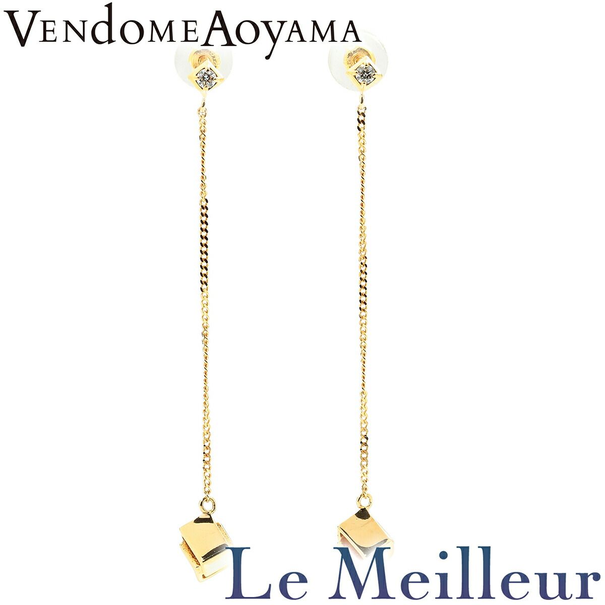 ヴァンドーム青山 ピアス ダイヤモンド K18 VENDOME AOYAMA 中古 