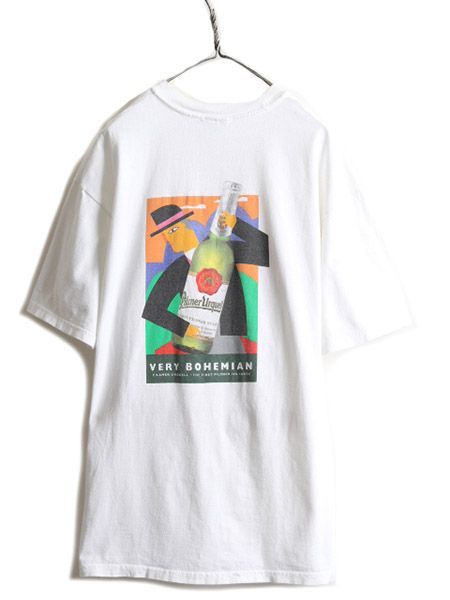 【お得なクーポン配布中!】 00s チャンピオン ピルスナー アート 両面 プリント Tシャツ XL 企業