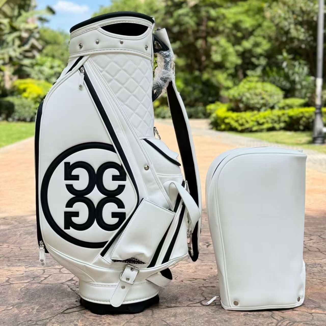 G/FORE新作 ジーフォア スタンド型 ホワイト キャディバッグ 男女兼用
