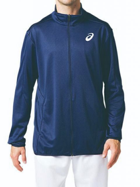 asics アシックス M TEIBAN KNIT JKT PEACOAT XL 2091A176 400 | スポーツ スポーツウェア 陸上 競技 ランニングウェアジャケット ジャージ トップス 吸汗速乾 メンズ Ｍ’Ｓ スポーツ用品 ワンポイント ロ