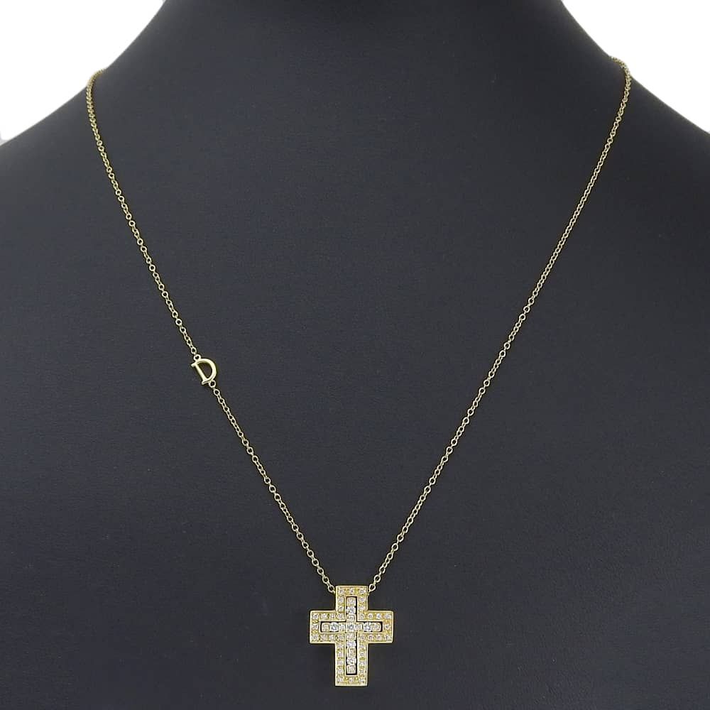 Damiani】ダミアーニ ベルエポック XS クロス K18イエローゴールド