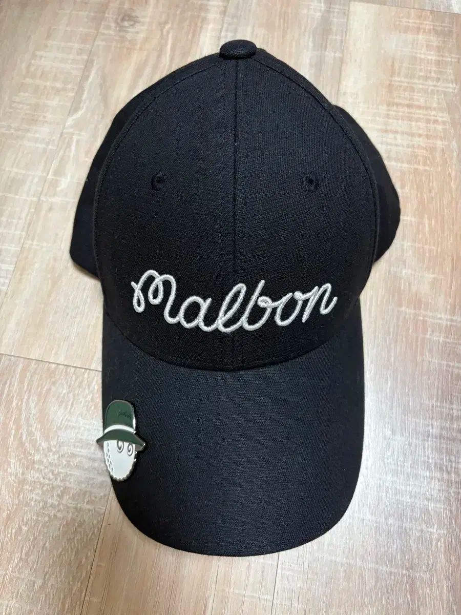 MALBON GOLF マルボンゴルフ ブラック ボールキャップ ＋ ピンバッジ